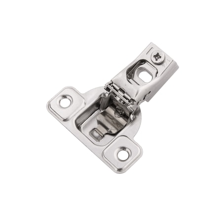 Hickory Hardware Hinge Concealed 1/4 Inch Overlay Face Frame Self-Close Polished Nickel Finish, 2PK HH075216-14